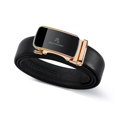 POLOMEISDO Телесная корова кожа Автоматическая застежка Брендовый ремешок Бизнес Высокий конец Юноша Ремешок Мужской 3,5CM