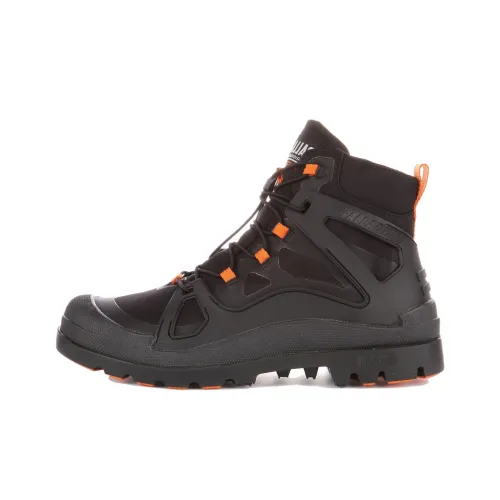 Palladium Pampa Водонепроницаемый и противоскользящий высокий топ уличная обувь мужская черная