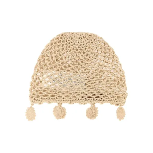 Alanui Хлопок Стекло Beanies Женские Светлый Бежевый