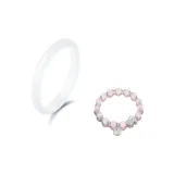 Бренд Fu Pixiu Розовый комплект [браслет + браслет из чистого серебра S999]