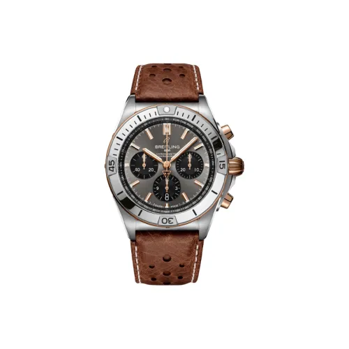 Breitling Автоматический Механический Часы Мужские из Коллекции Mechanical Chronograph, 42 мм, Серый