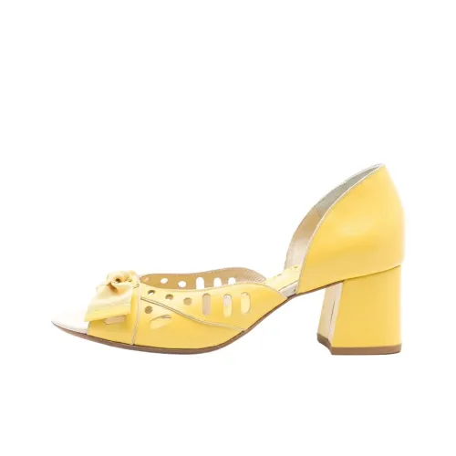 Sarah Chofakian Adrienne One Strap Sandals 4,5cm Women's Yellow Сара Чофакиан Adrienne One Ремешок Сандалии 4,5см Женские Желтые
