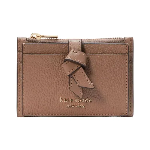 Kate Spade Knott Зернистая кожа личи кожа картхолдер женский страус цвет