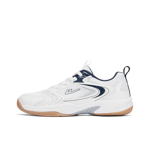 Warrior Бадминтонная обувь Низкий топ Белый, Серебряный, Синий Мужская