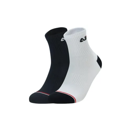 FILA 2 шт Сине-белые Женские Носки MID до икры