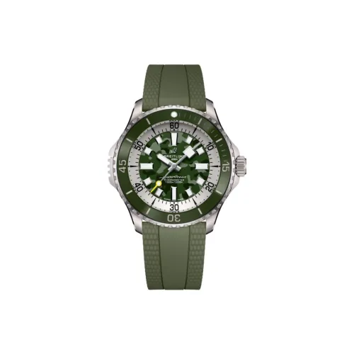 BREITLING Автоматический Механический Часы Мужские Super Ocean Collection 46 мм Зеленые