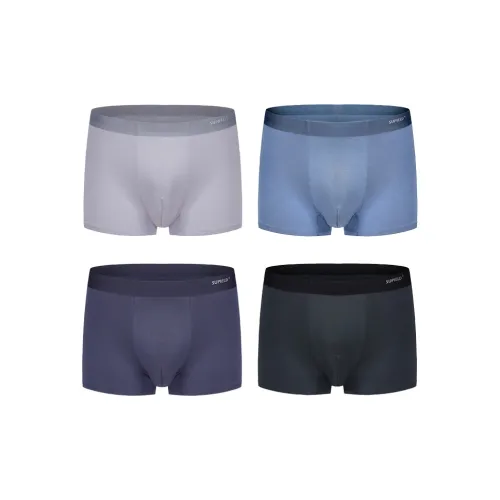 SUPIELD Intimate Series 4 цвета Комплект Dream Blue + Mystical Gray + Premium Gray + Starry Blue Мужские боксер-шорты