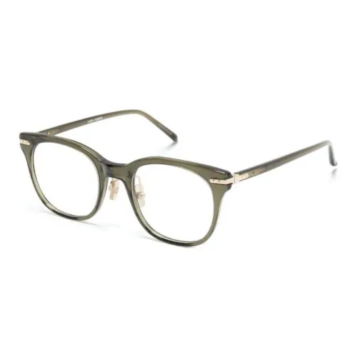 Linda Farrow Ацетат Круглые Оправы для Очков Женские Никелевый Серый