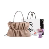 Хаки + Эксклюзивная сумка для покупок + Поздравительная открытка + Сушеный цветочный дизайн