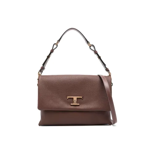 TOD'S Вечный Коровья кожа Тоут Сумка Сумка для покупок Сумка Сумка через плечо Мини Женская Орех Умбра