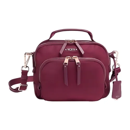 TUMI Voyageur Нейлоновая Сумка через плечо Маленькая Женская Ягодная