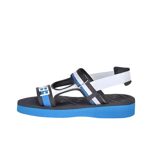 FENDI Пляжные сандалии Мужские Синие Белые