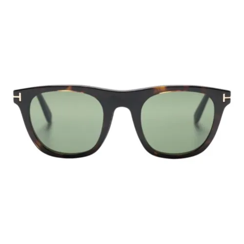 TOM FORD Ацетатные квадратные солнцезащитные очки мужские коричневые