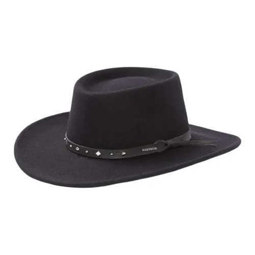 STETSON Шерсть Кожа Шапки и Кепки Унисекс Черный