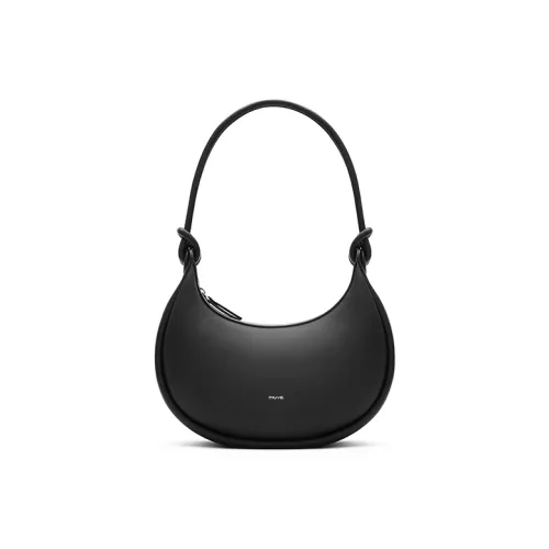 MUVA Коровья кожа Коммутирование Outing Travel Refined Сумка через плечо Женская Twilight Black Жженый чай Коричневый