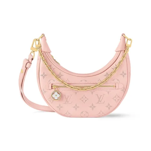 LOUIS VUITTON Loop Телячья кожа PEA Сумка Сумка-полумесяц Сумка на плечо Сумка Сумка через плечо Женская Жасмин Розовый