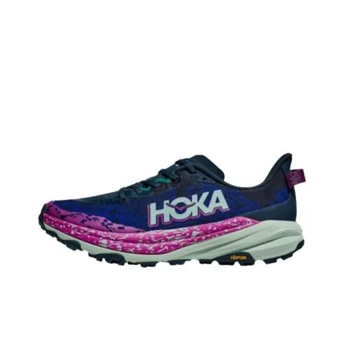 HOKA ONE ONE SPEEDGOAT 6 Беговые кроссовки Низкий топ Пламя Синий/Синий Зеленый Мужской