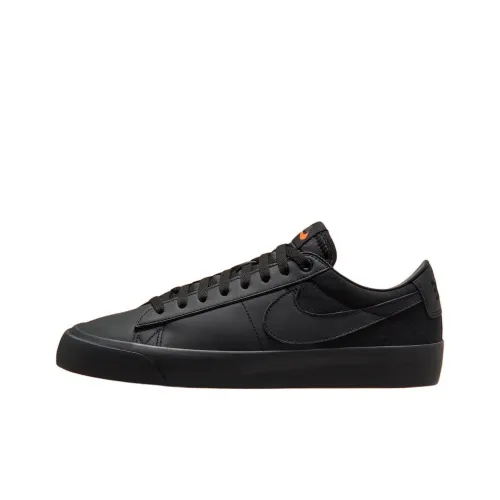 Nike SB Blazer Slip-resistant Abrasion-resistant Low-top Skateboard Shoes Unisex Black Найк SB Blazer Противоскользящие Устойчивые к истиранию Низкие Скейтборд Кроссовки Унисекс Черные