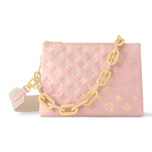 LOUIS VUITTON Coussin Овечья кожа Портативная Сумка через плечо Сумка на плечо Маленькая Женская Жасмин Розовый