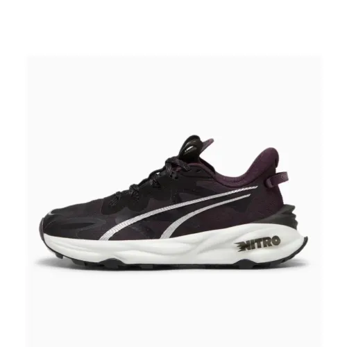 PUMA Fast Trac Nitro Устойчивый к истиранию противоскользящий низкий топ повседневные беговые кроссовки женские черные