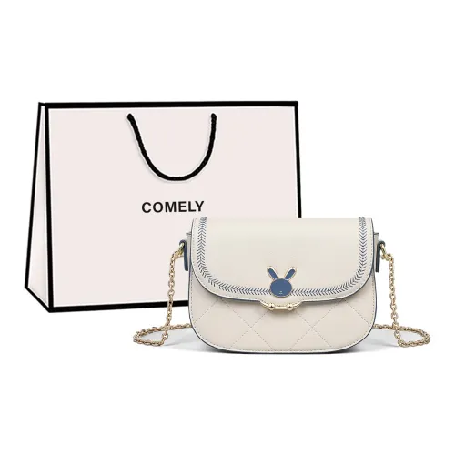 COMELY Коровья кожа Маленькая квадратная сумка сумка через плечо маленькая женская экрю