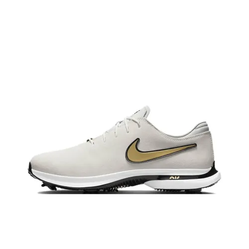Nike Air Zoom Victory Slip Resistant Abrasion Resistant Низкий Топ Обувь для гольфа Унисекс Белый Золото