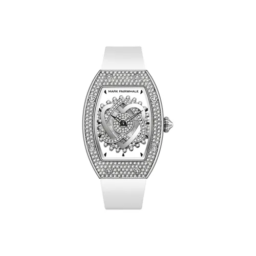 FAIRWHALE Smart Series Кварцевый механизм Резиновый ремешок Часы Женские Серебристый циферблат