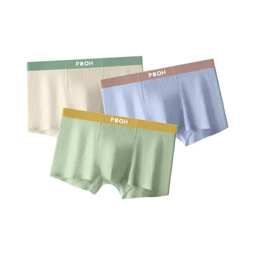 Disney 3 упаковки Светло-синий + Светло-желтый + Светло-зеленый Мужские боксеры