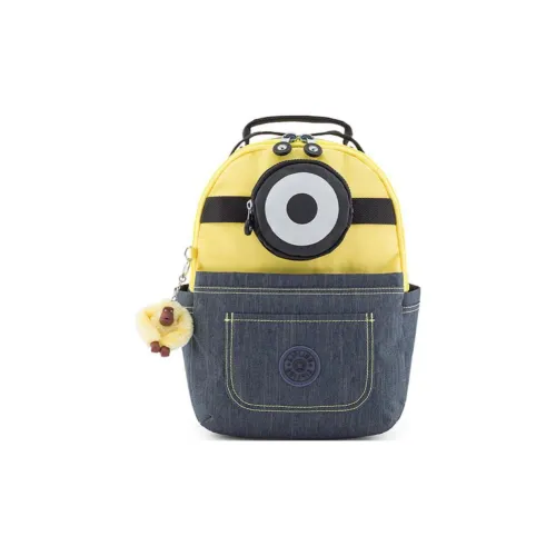 Kipling MINIONS Коллаборация Полиэстер Рюкзак Средний Унисекс Желтый