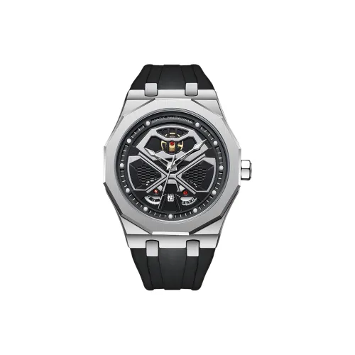 FAIRWHALE Кварцевый механизм силиконовый ремешок мужские часы черный циферблат