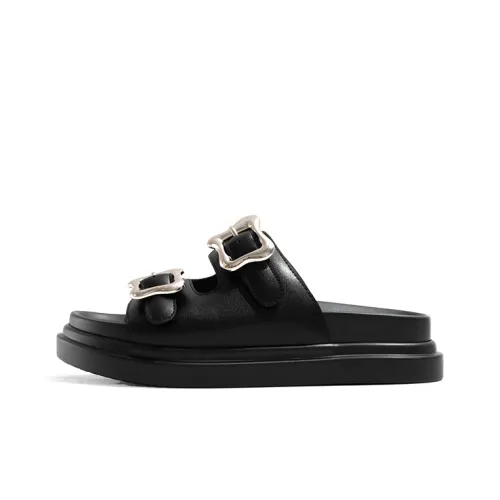 Old Meow Резиновая подошва противоскользящие быстросохнущие слипоны женские черный