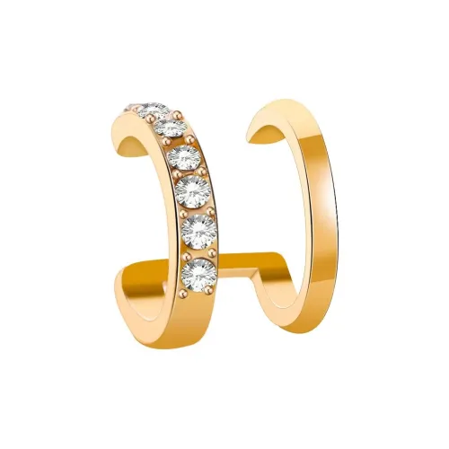 Серьги Vegetarian Copper Zircon Clip-On Unisex