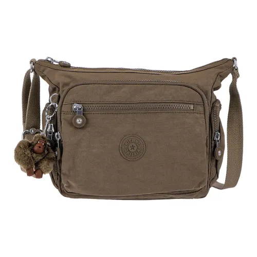 Kipling Переработанный полиамид Сумка через плечо Сумка на плечо Женская Коричневая