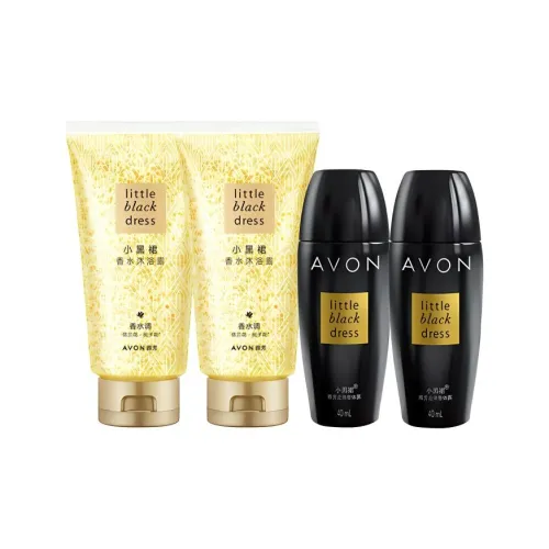 AVON Little Черный Юбка Shower Гель Дезодорант Лосьон Наборы для ухода Ароматический Soothing Skin 40мл*2+150мл*2