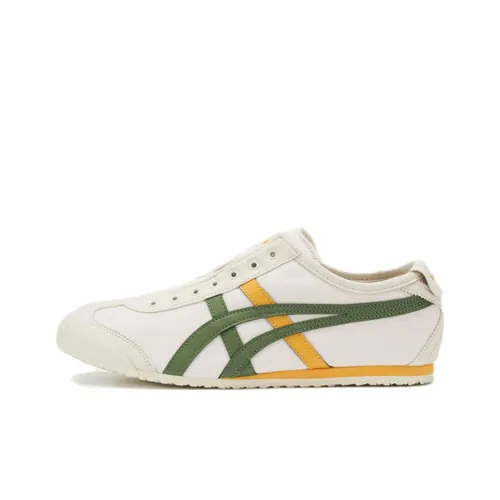 Onitsuka Tiger MEXICO 66 Повседневный Низкий Топ Белый Коричневый Зеленый Унисекс