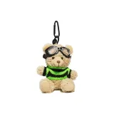 Черный и зеленый свитер с медведем