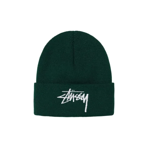 Stussy Акриловые Шапки-бини Унисекс Зеленый