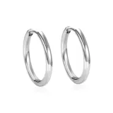 Серьги "Простота Круг" - 10 мм