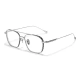 Синий и серебристый