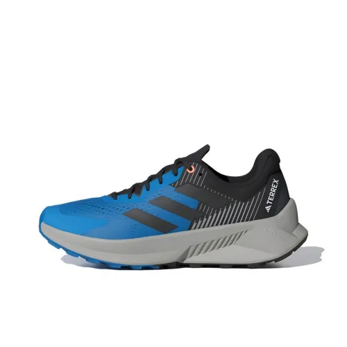 adidas Terrex Soulstride Slip Resistant Abrasion Resistant Low Топ Повседневные Беговые кроссовки Мужские Синие