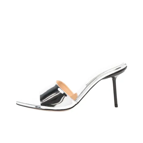 DEAR FRANCES Слипоны 8 см Женские Серебряные