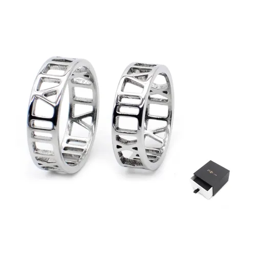 DAP Нержавеющая сталь Кольца Серебряный Унисекс