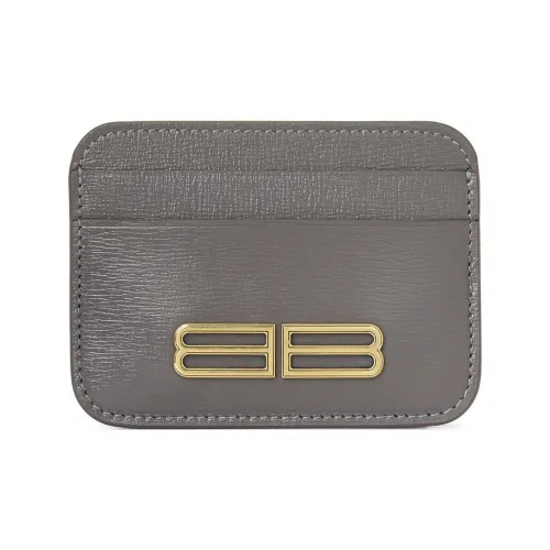 Balenciaga Gossip Естественный Кожа Держатель для Карт Женские Серый