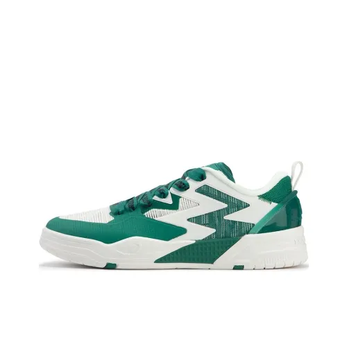 361° Низкие кроссовки для скейтбординга Мужские Белые Зеленые