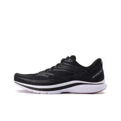 Saucony Kinvara 12 Противоскользящие Устойчивые к истиранию Низкий Топ Беговые кроссовки Женские Черные