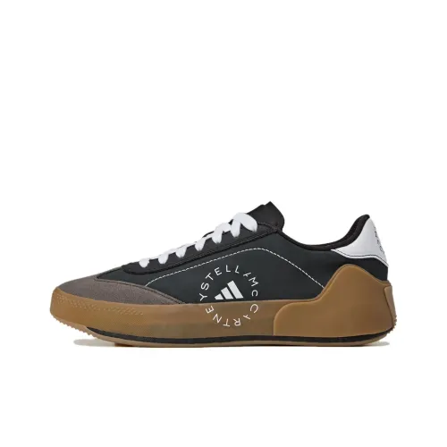 Adidas Stella McCartney Non Skirt Легкий Низкий Топ Кроссовки для тенниса Женские Черный Коричневый