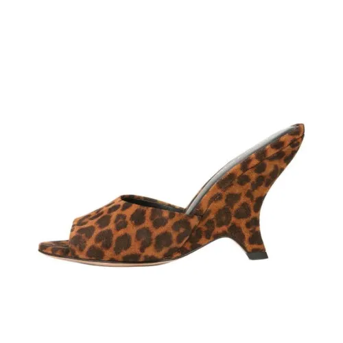 Veronica Beard Слипоны 7 см Женские Коричневый