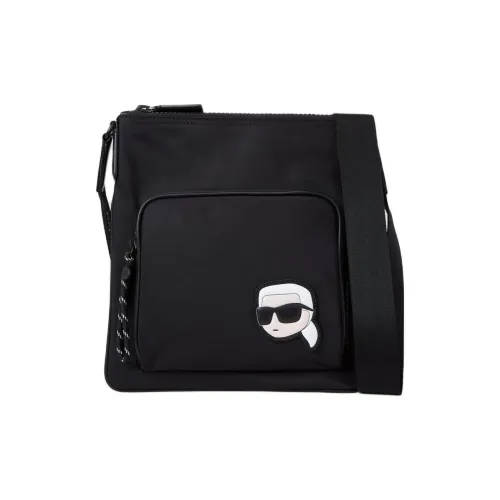 KARL LAGERFELD K Ikonik Переработанный Нейлон Сумка через плечо Мужская Черная