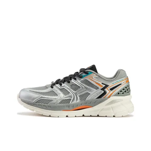 361° Устойчивые к истиранию низкие беговые кроссовки для мужчин белые и серые