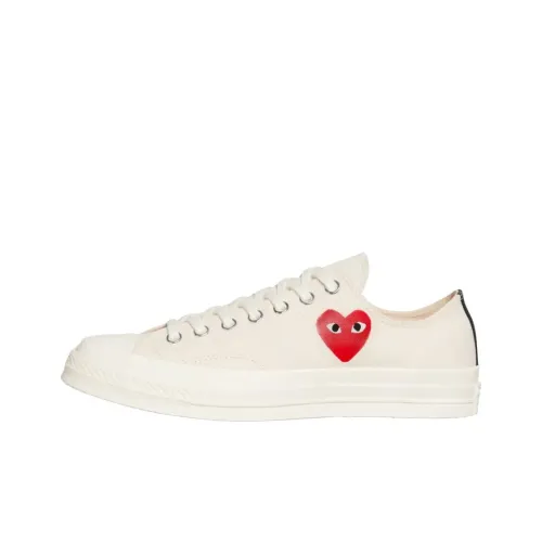 PLAY Comme des Garçons x Converse Chuck 70 Low Топ Кеды Унисекс Белый